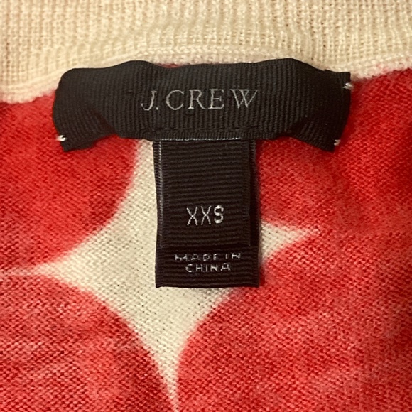 Red, White, and Blue 100% Merino Wool J. Crew Top, XXS - Picture 4 of 5